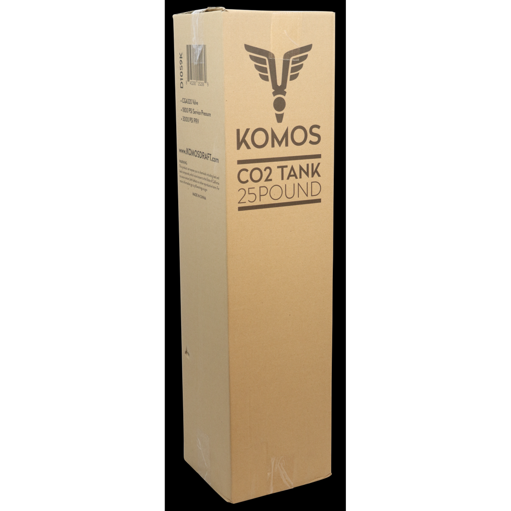 25 lb Aluminum CO2 Tank - KOMOS