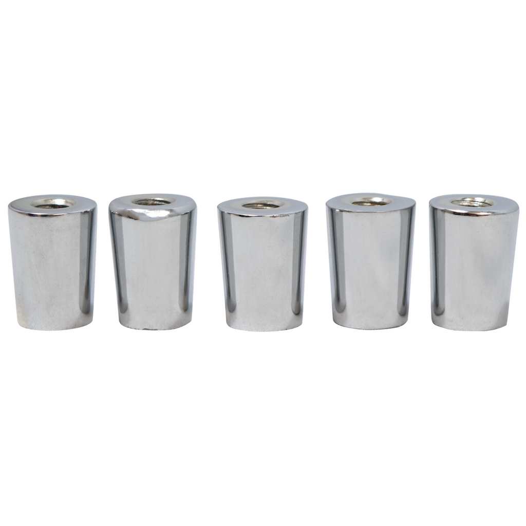 Komos - Chrome Beer Faucet Tap Ferrule - Pack of 5