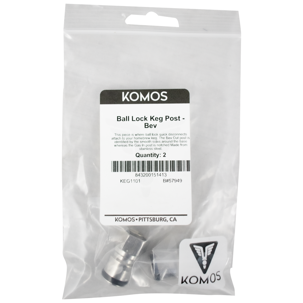 Komos - Ball Lock Keg Post - Body Connect - Bev Out - Pack of 2
