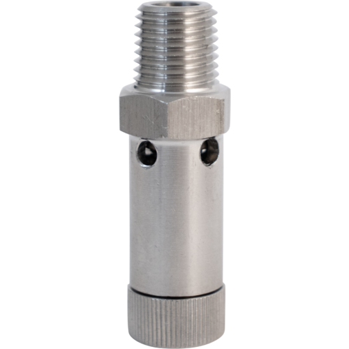 Komos - Stainless Adjustable Gas Pressure Relief Valve - 1/4 in. MPT