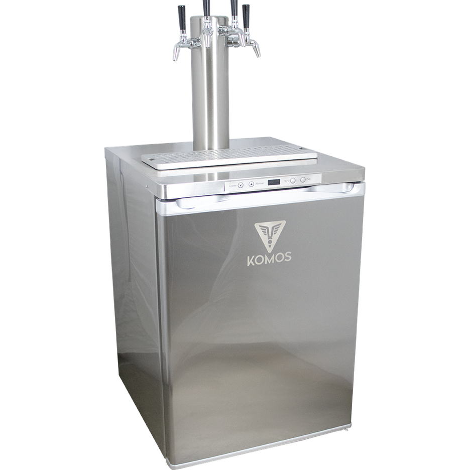 Komos V2 Deluxe Kegerator with Stainless Tower and NukaTap Faucets - PLACEHOLDER