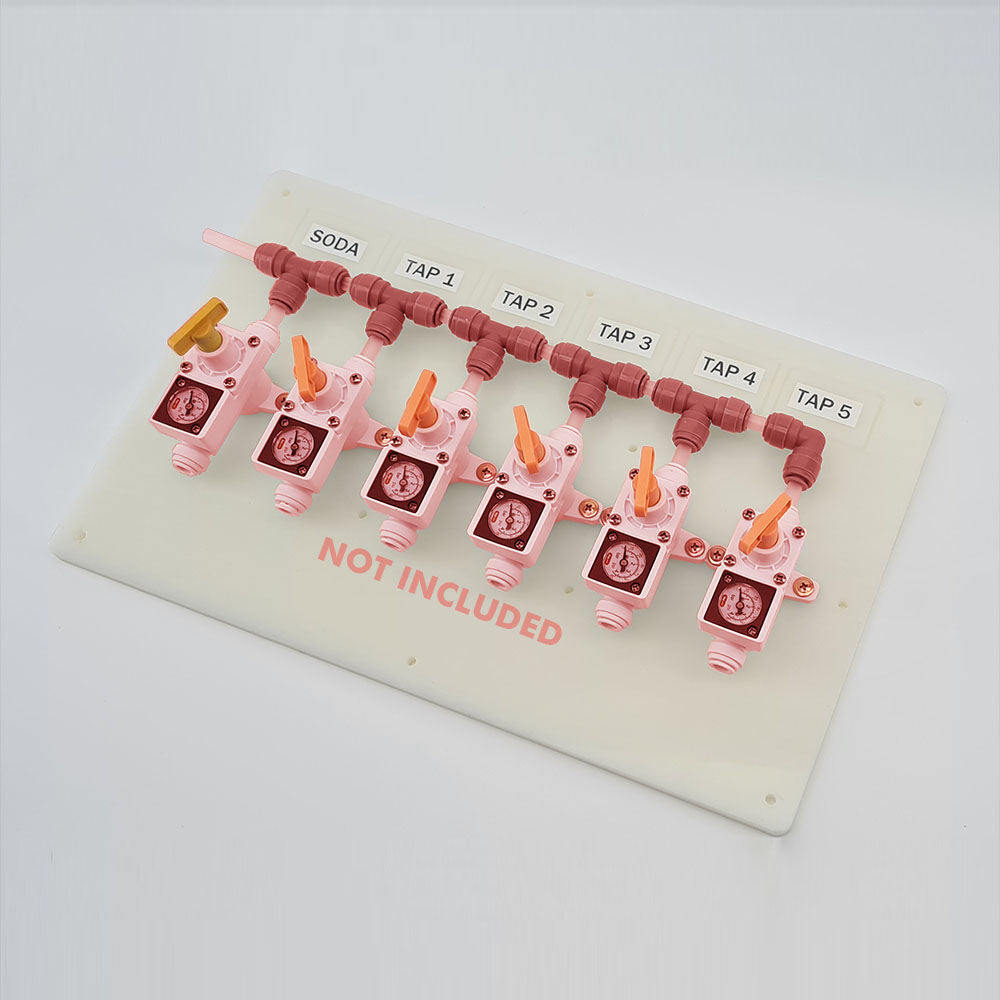 6 Output Gas Board for Duotight In-Line Plastic Regulator - G2