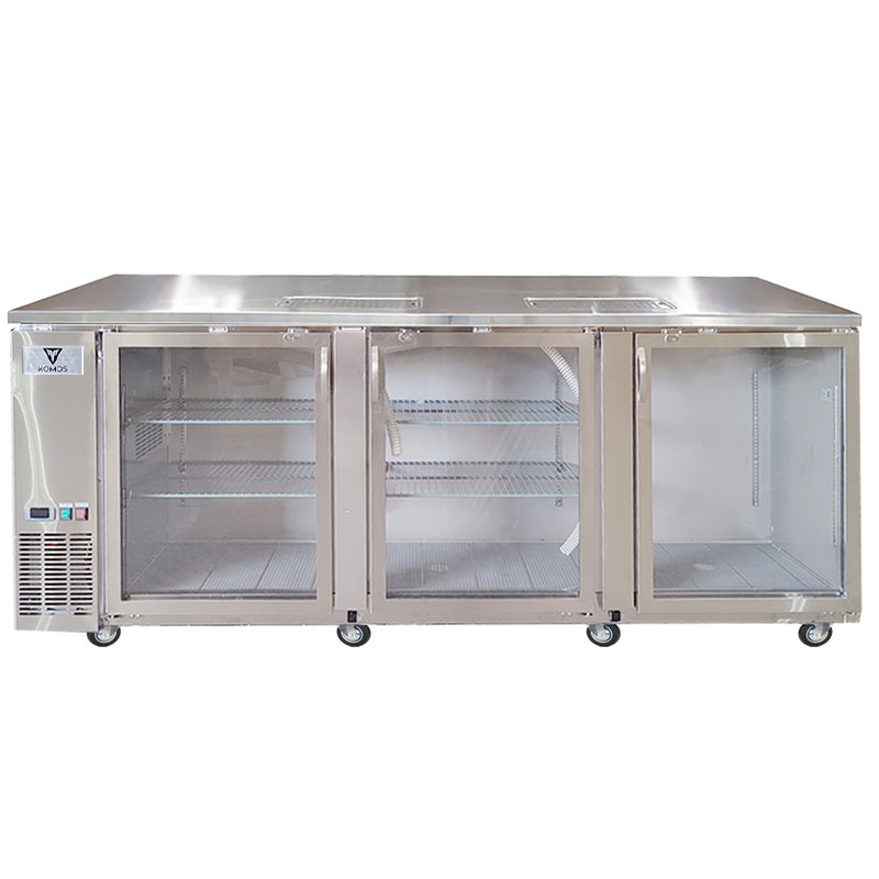 Komos Olympus III Deluxe Kegerator with Two Stainless Towers and NukaTap Faucets - PLACEHOLDER