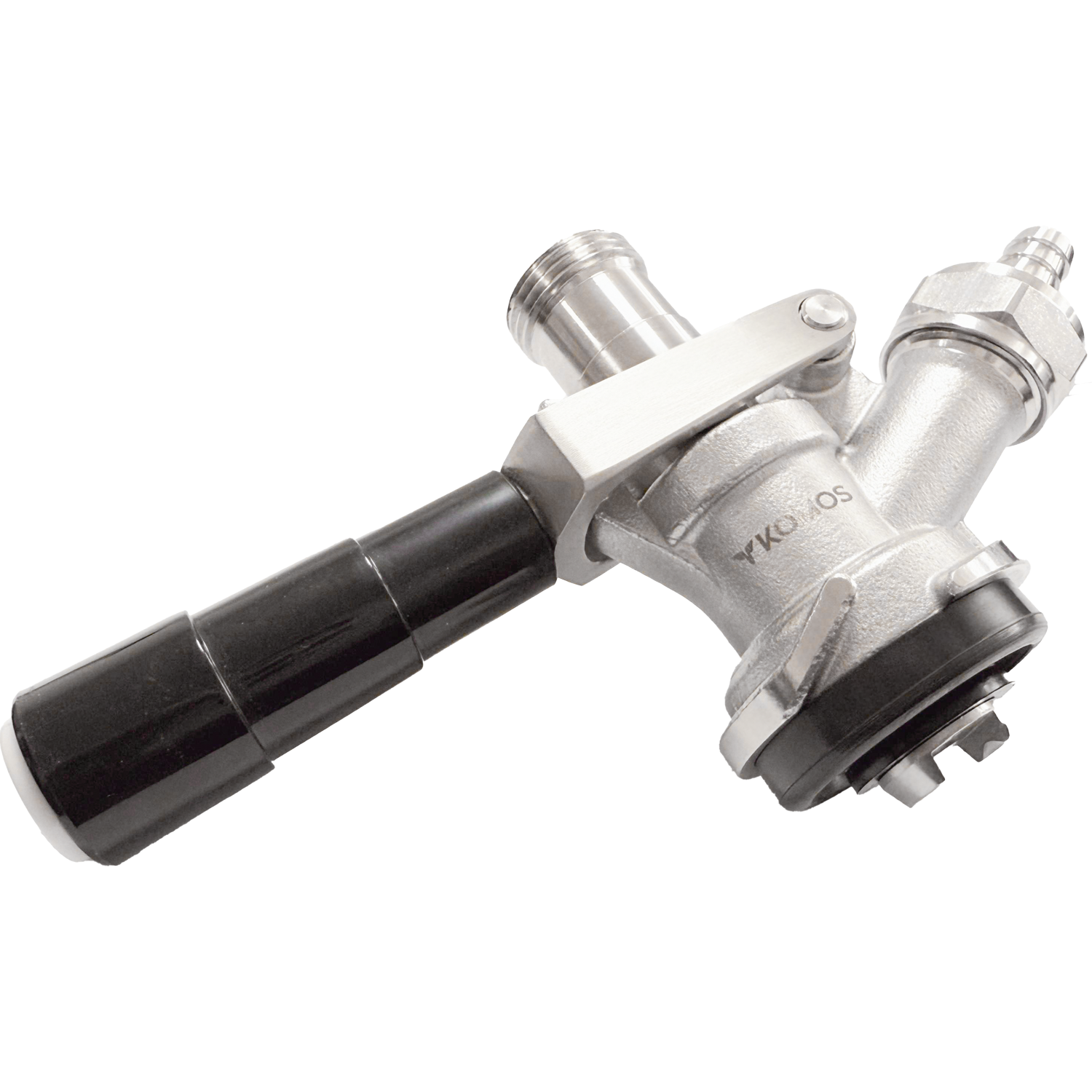 KOMOS Keg Coupler - D-Style Sanke Coupler - Pull Style Handle - Stainless Steel