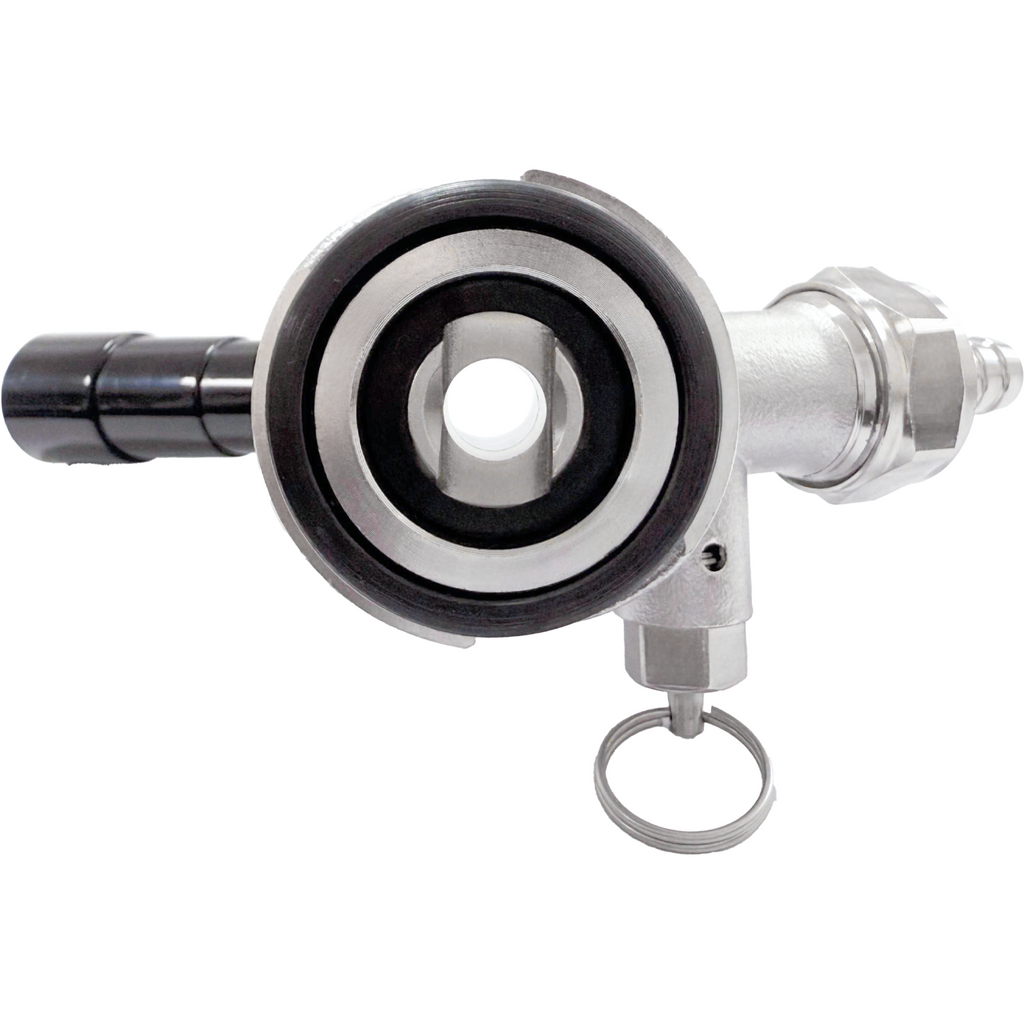 KOMOS Keg Coupler - D-Style Sanke Coupler - Pull Style Handle - Stainless Steel
