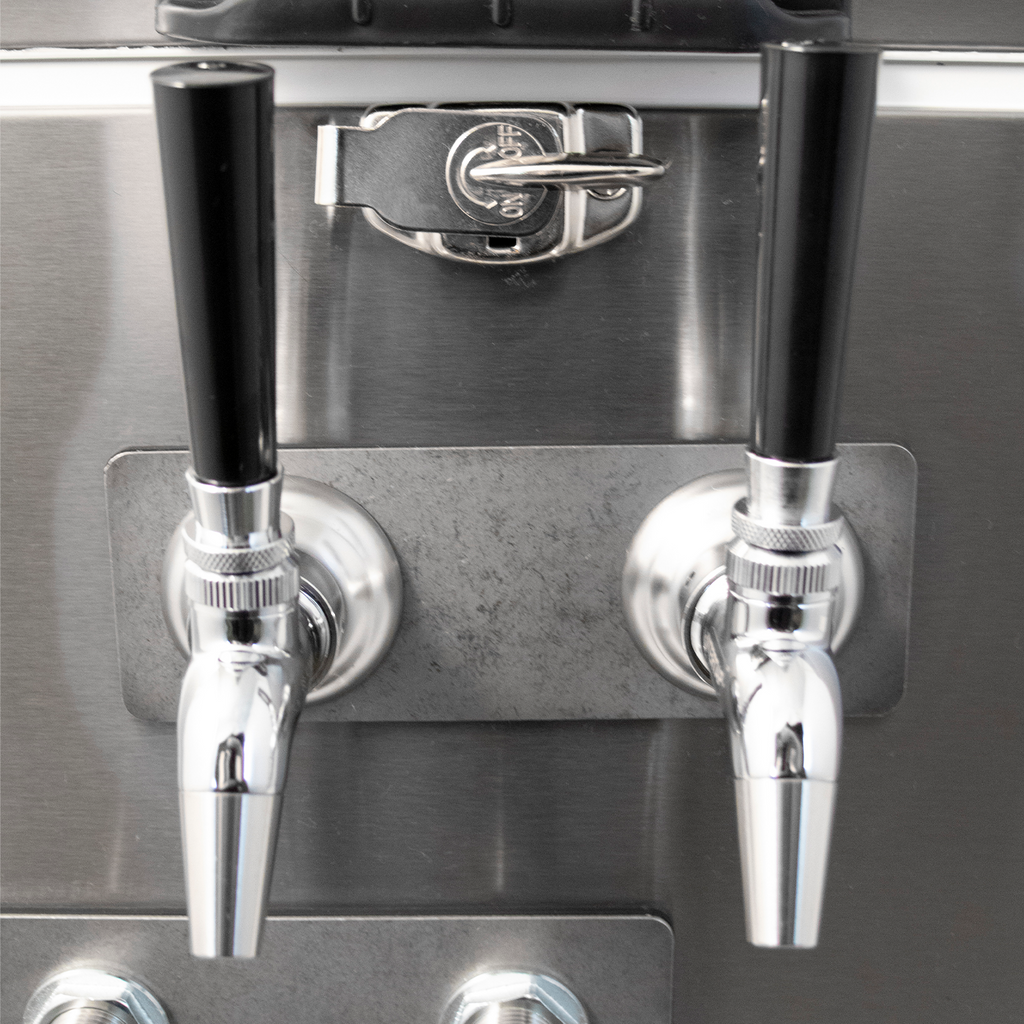 KOMOS Stainless 2 Tap Jockey Box - Front Entry