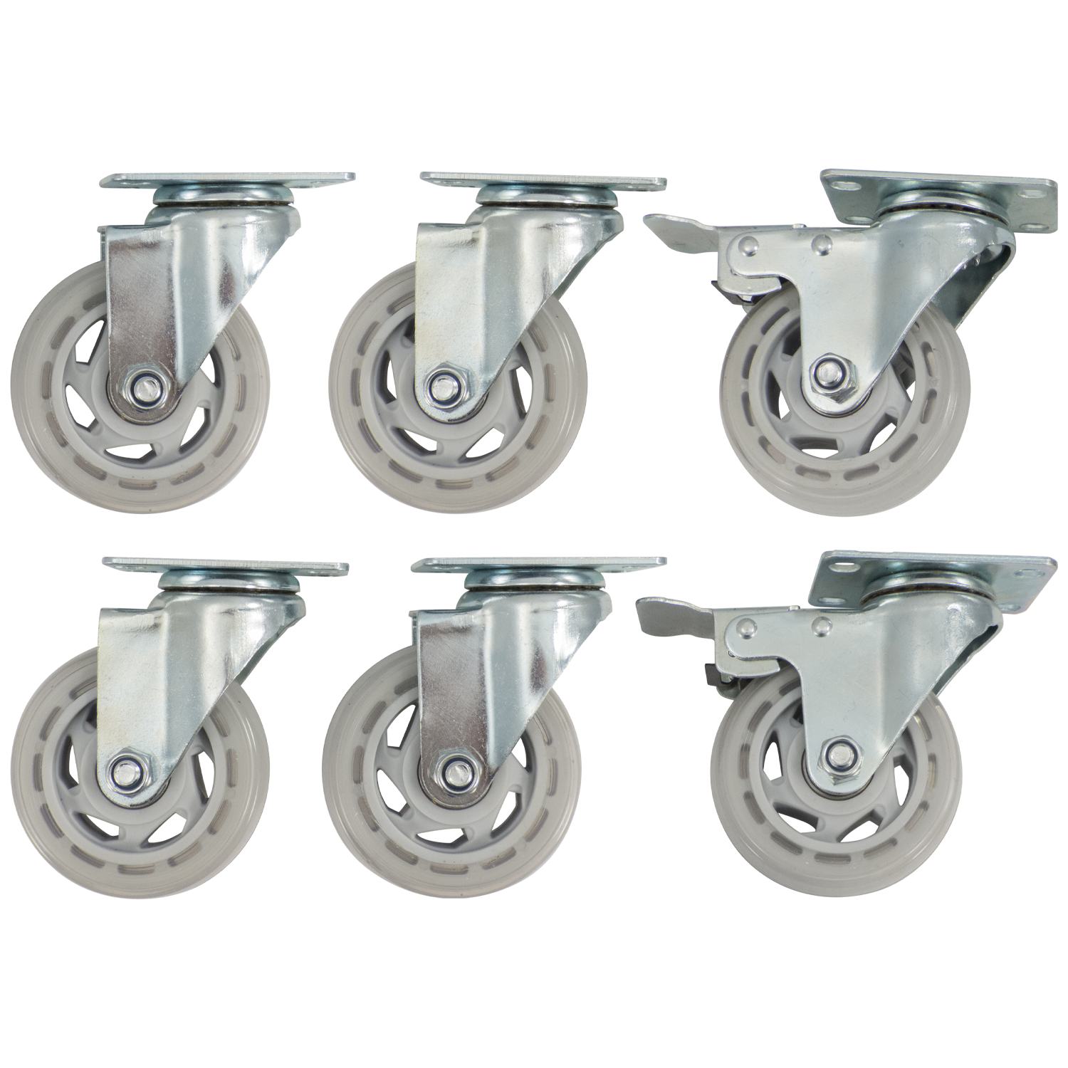 Komos Kegerator - Set of 6 - Heavy Duty Castor Wheel Upgrade for Double-Wide Kegerator - KG435