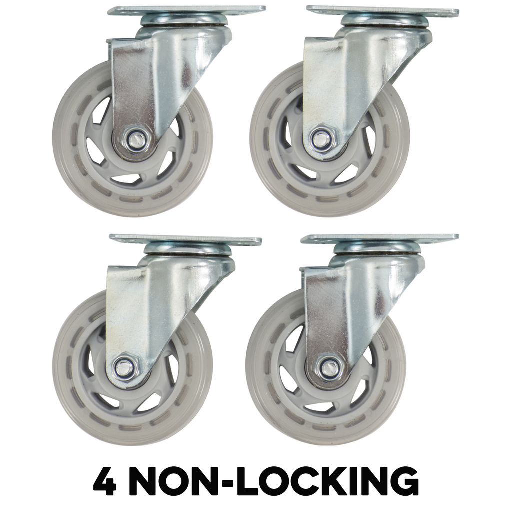 Komos Kegerator - Set of 6 - Heavy Duty Castor Wheel Upgrade for Double-Wide Kegerator - KG435