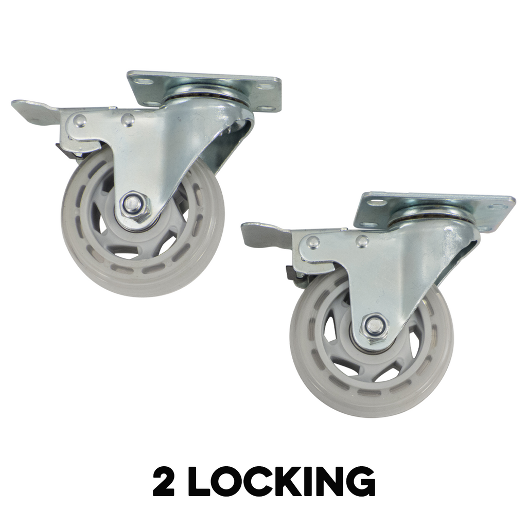 Komos Kegerator - Set of 6 - Heavy Duty Castor Wheel Upgrade for Double-Wide Kegerator - KG435