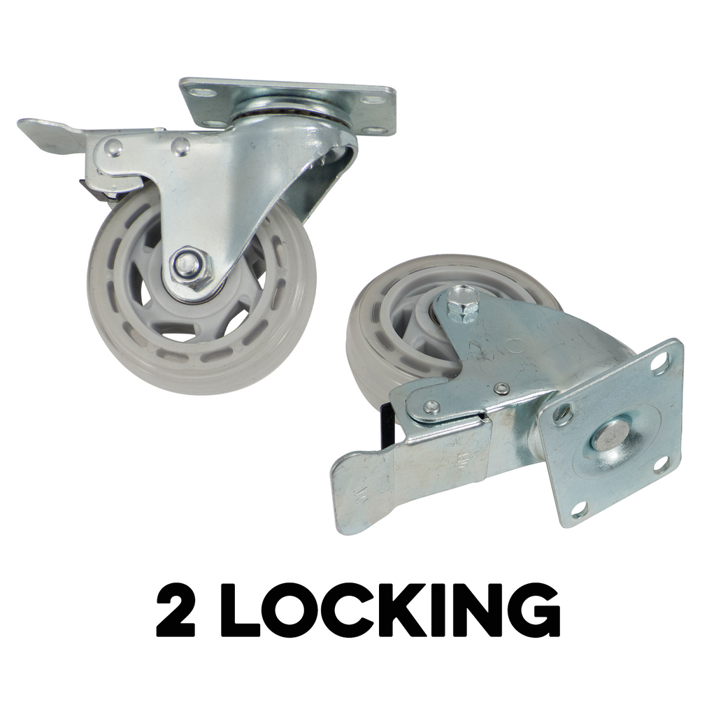 Komos Kegerator - Set of 4 - Heavy Duty Castor Wheel Upgrade for Kegerator - (KG400 / KG401 / KG490)