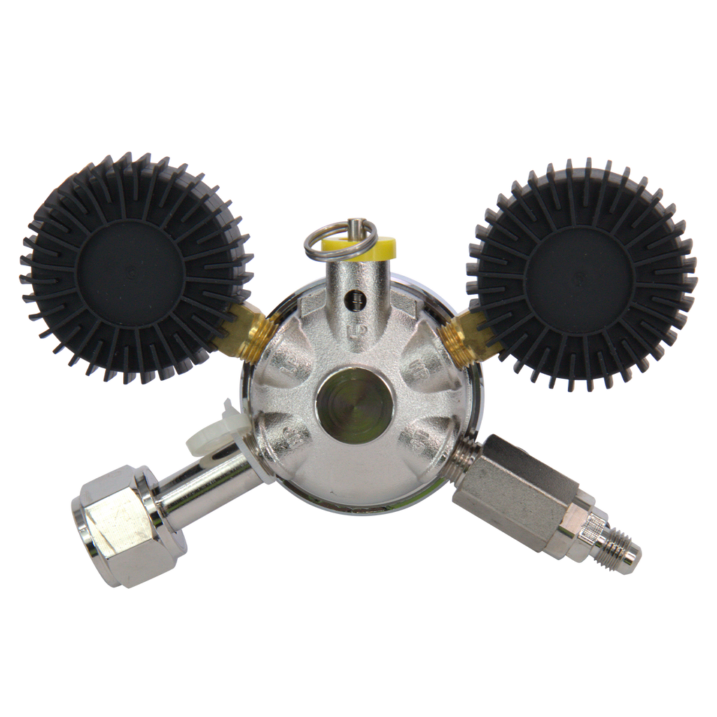 KOMOS Universal 25 - Dual Gauge CO2 Regulator - 25 psi