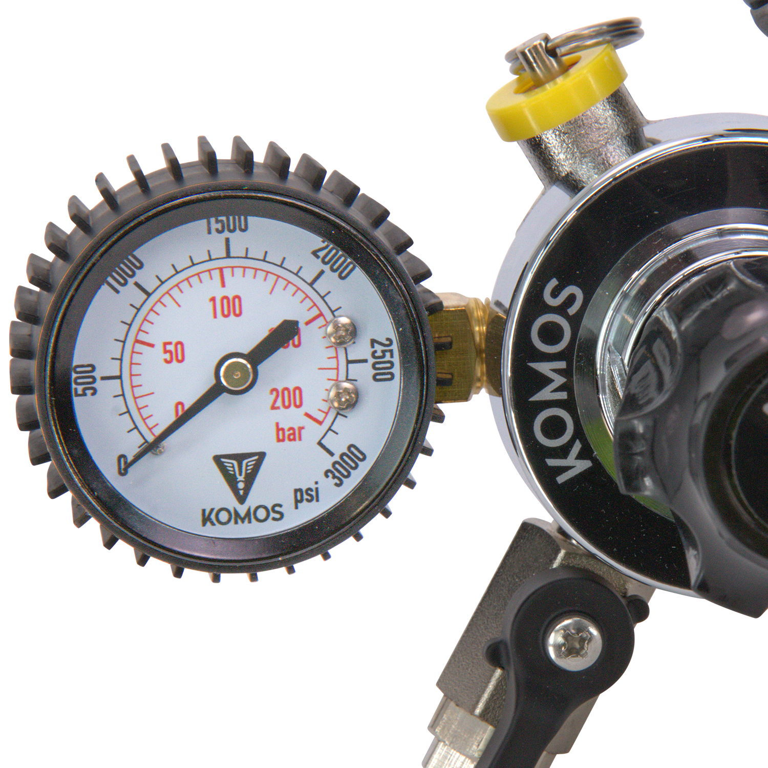 KOMOS Universal 25 - Dual Gauge CO2 Regulator - 25 psi