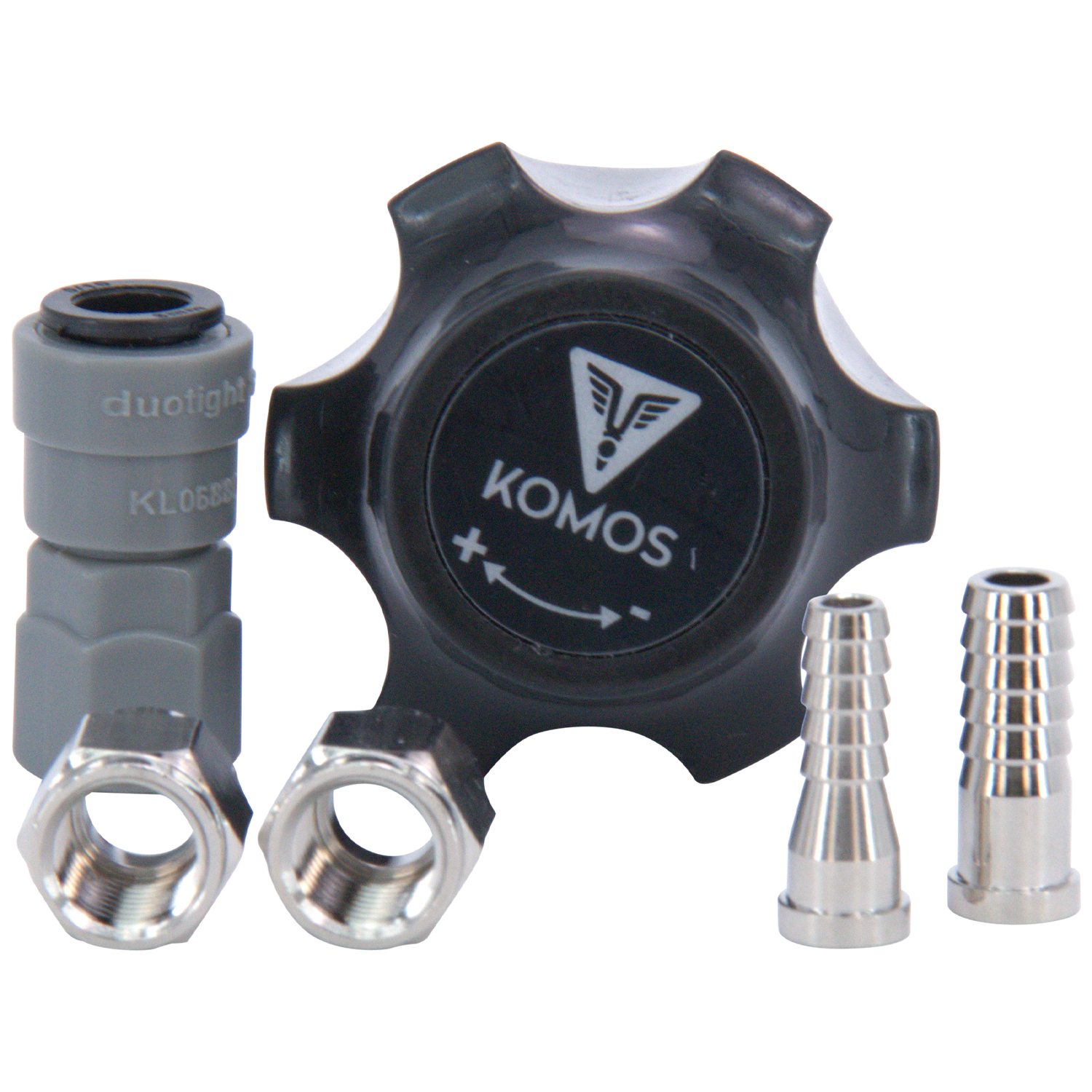 KOMOS Universal 25 - Dual Gauge CO2 Regulator - 25 psi