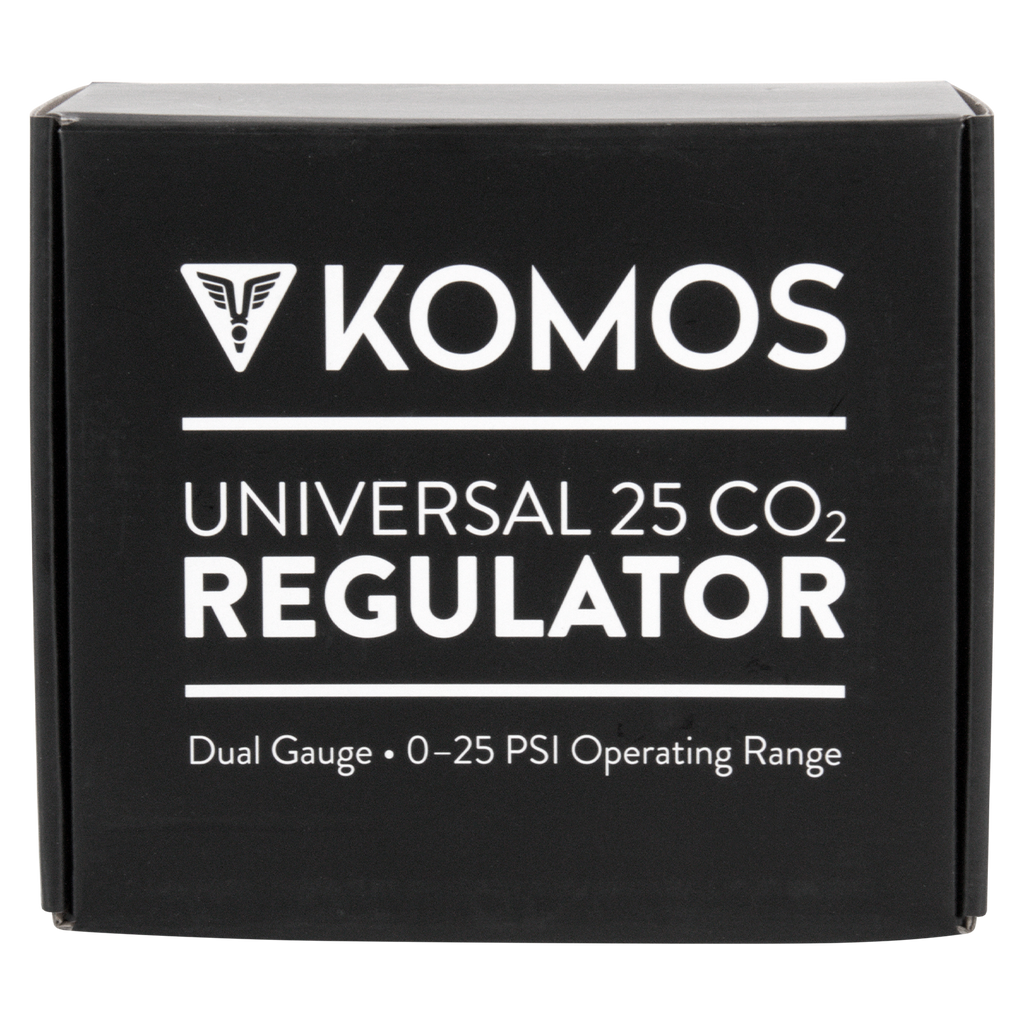 KOMOS Universal 25 - Dual Gauge CO2 Regulator - 25 psi