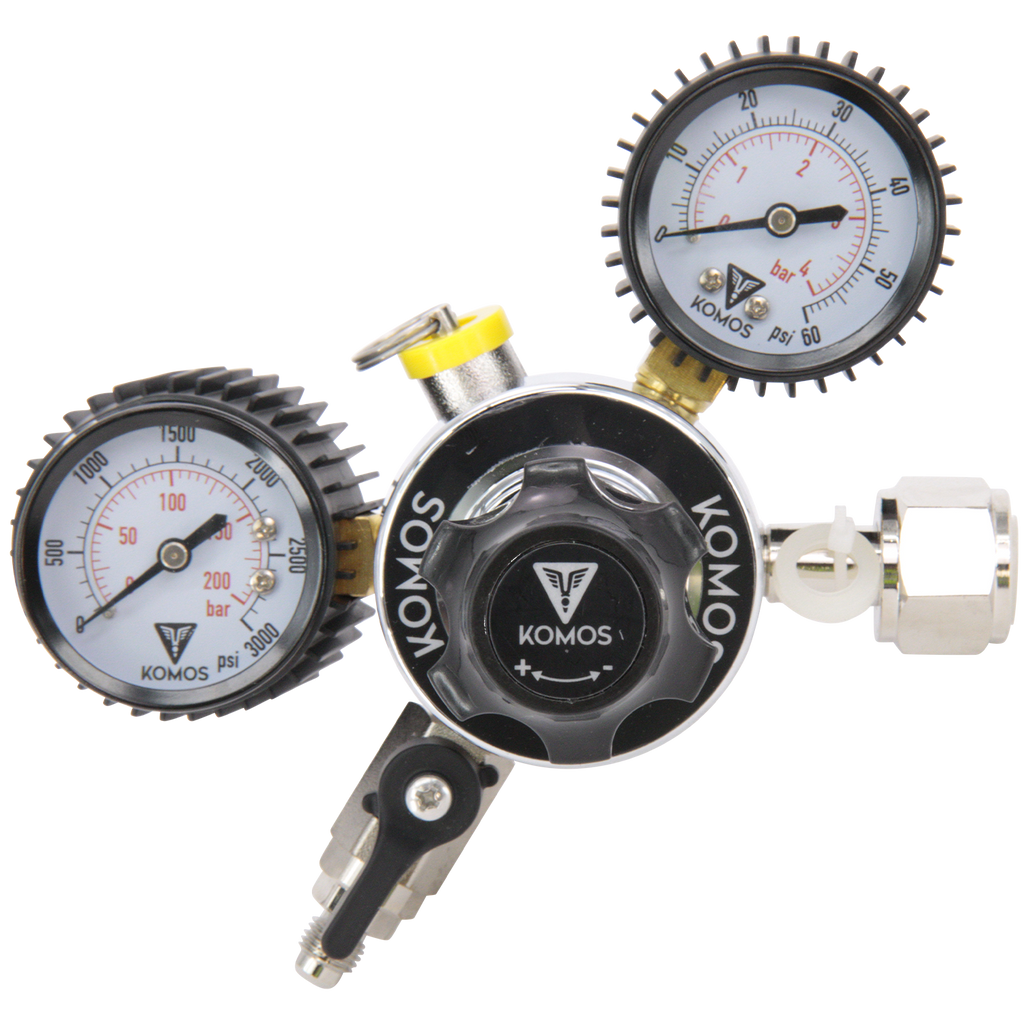 KOMOS Universal 50 - Dual Gauge CO2 Regulator - 50 psi