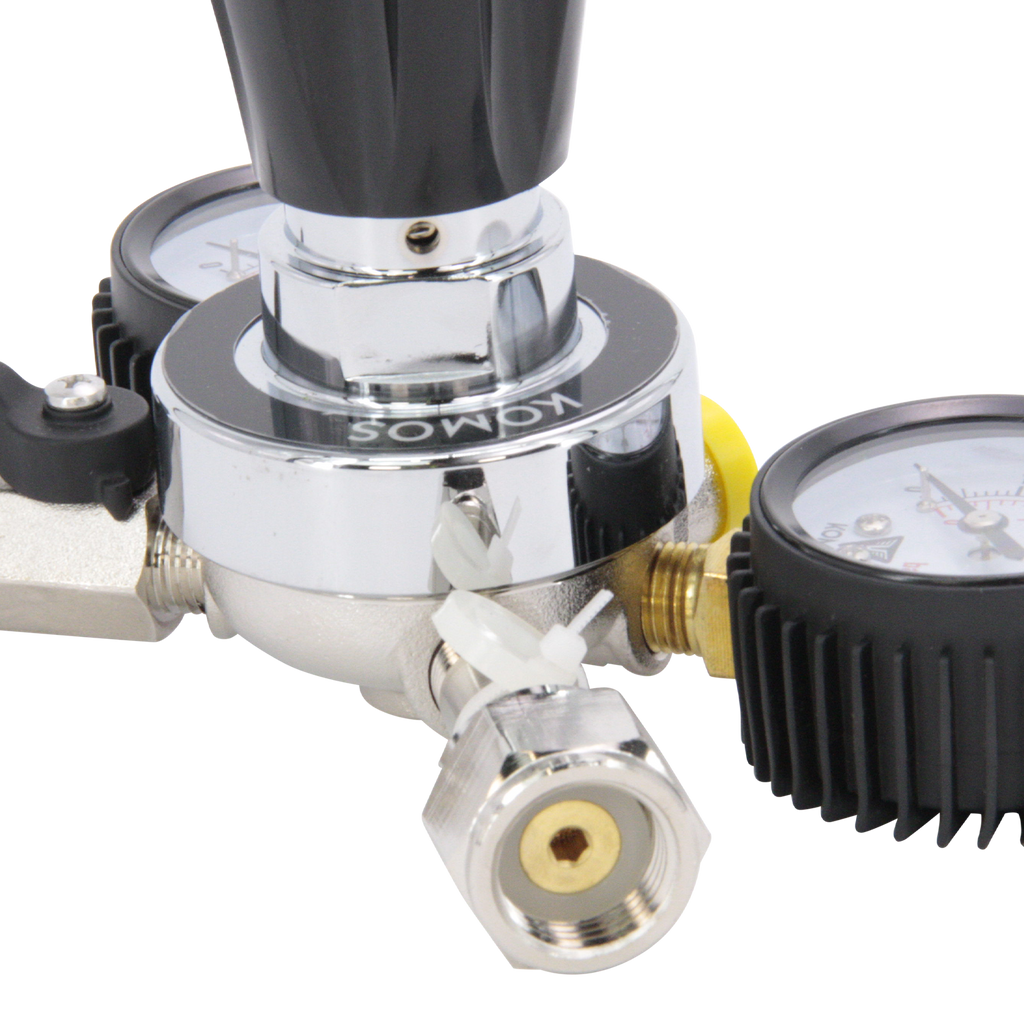 KOMOS Universal 50 - Dual Gauge CO2 Regulator - 50 psi
