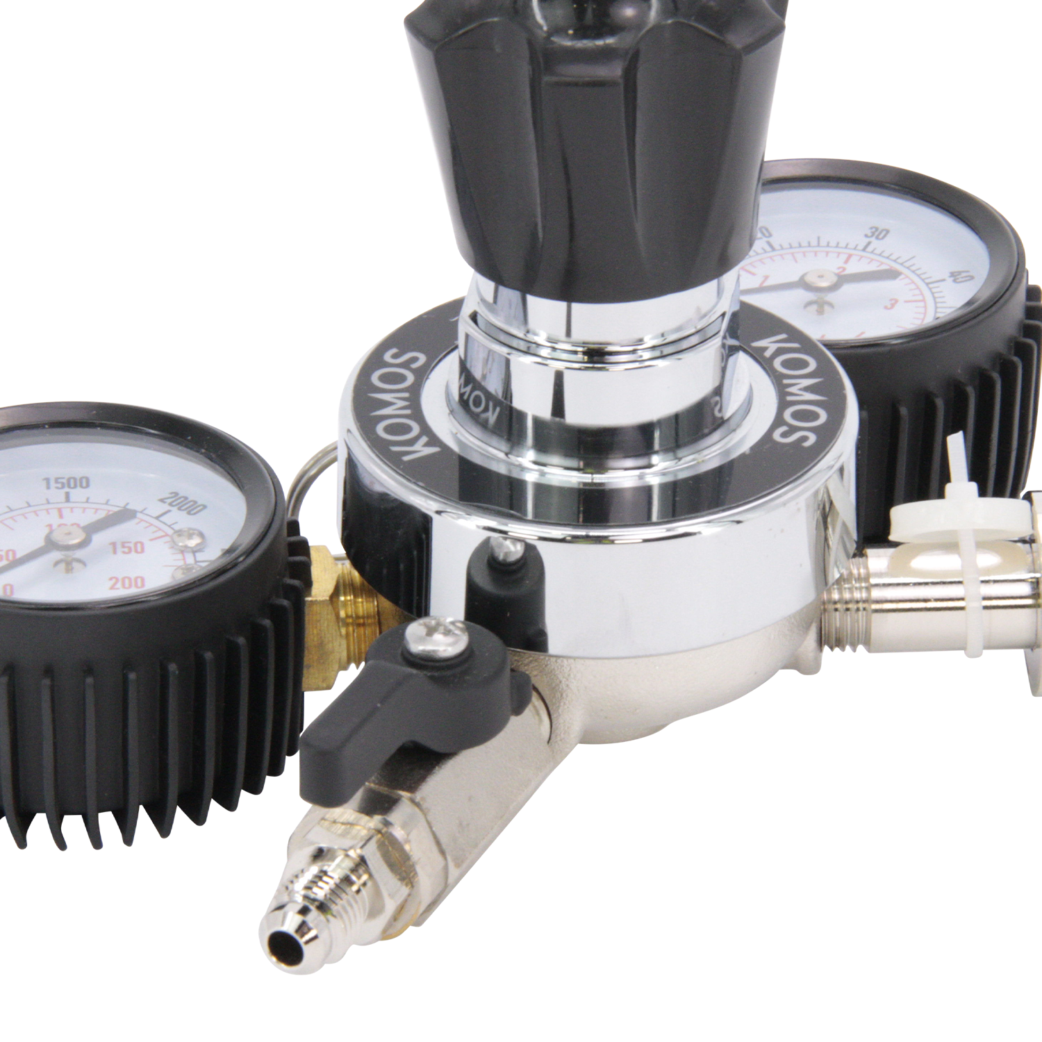 KOMOS Universal 50 - Dual Gauge CO2 Regulator - 50 psi