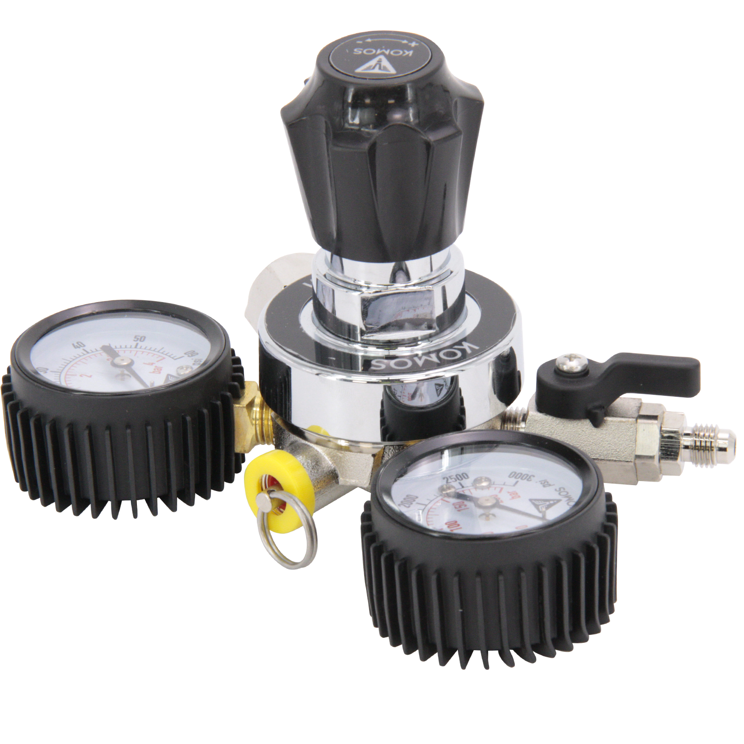 KOMOS Universal 50 - Dual Gauge CO2 Regulator - 50 psi