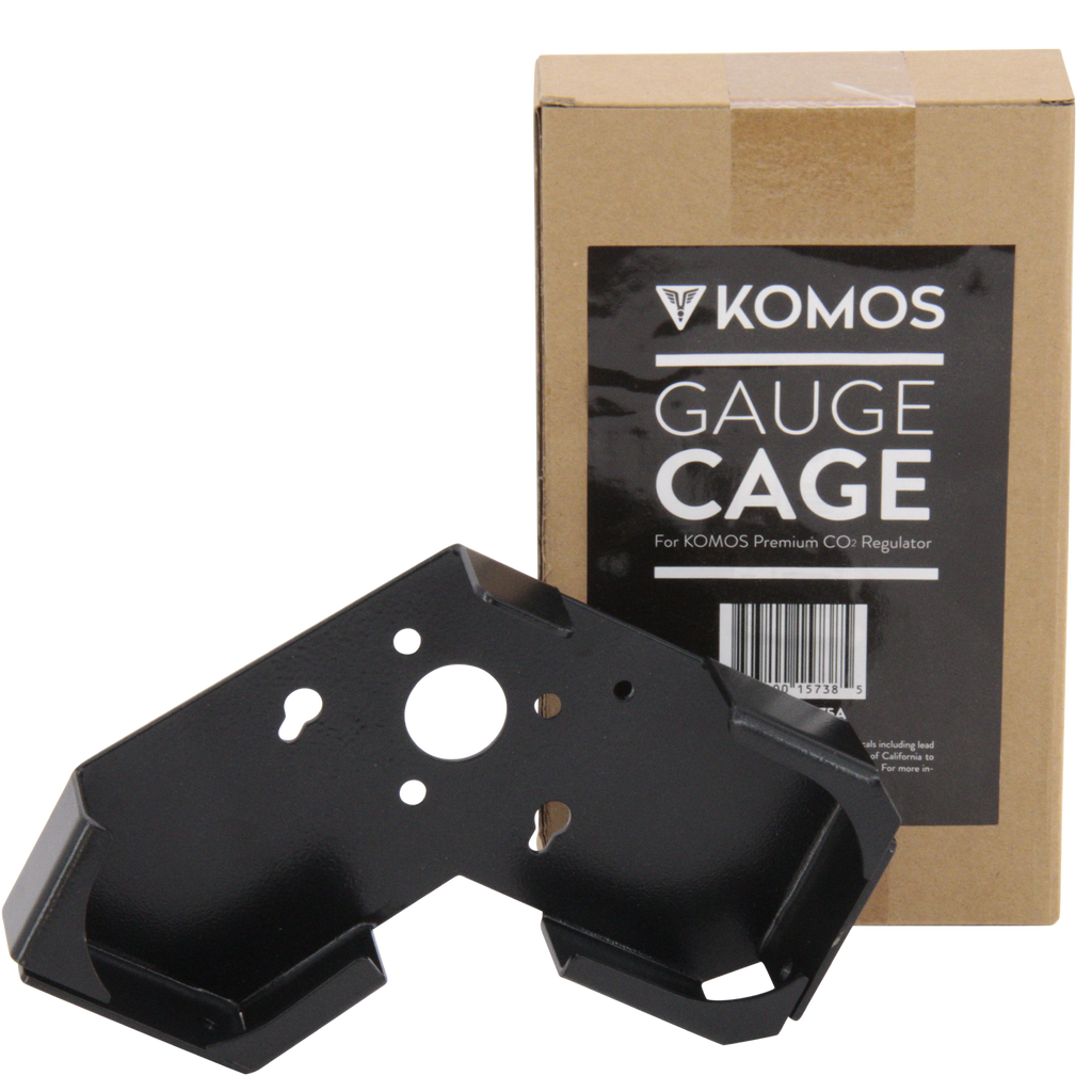 Gauge Cage for KOMOS Premium - Dual Gauge CO2 Regulator - 60 psi (D1077 / D1175)