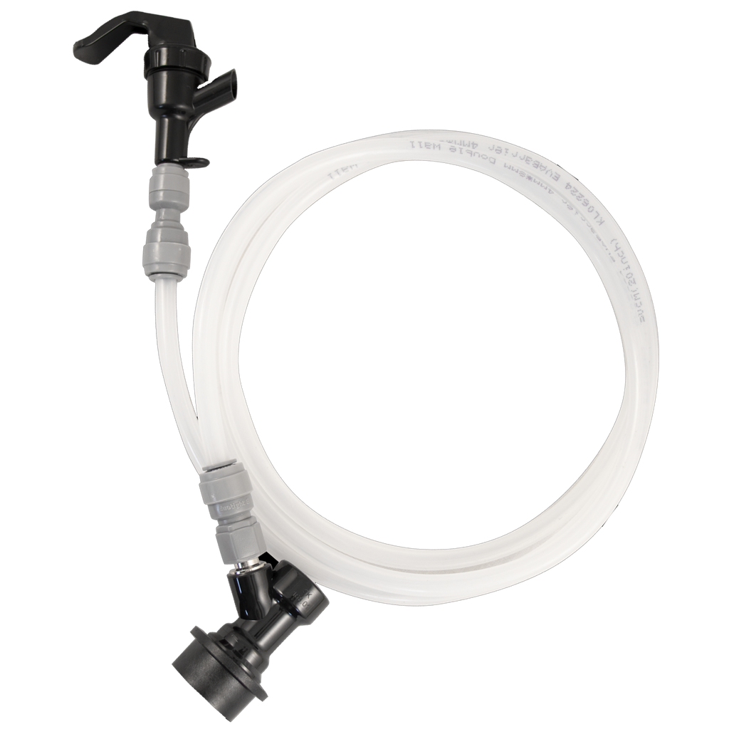 EVABarrier Beer Tubing Assembly - 4mm ID x 8mm OD - Ball Lock Quick Disconnect (QD)