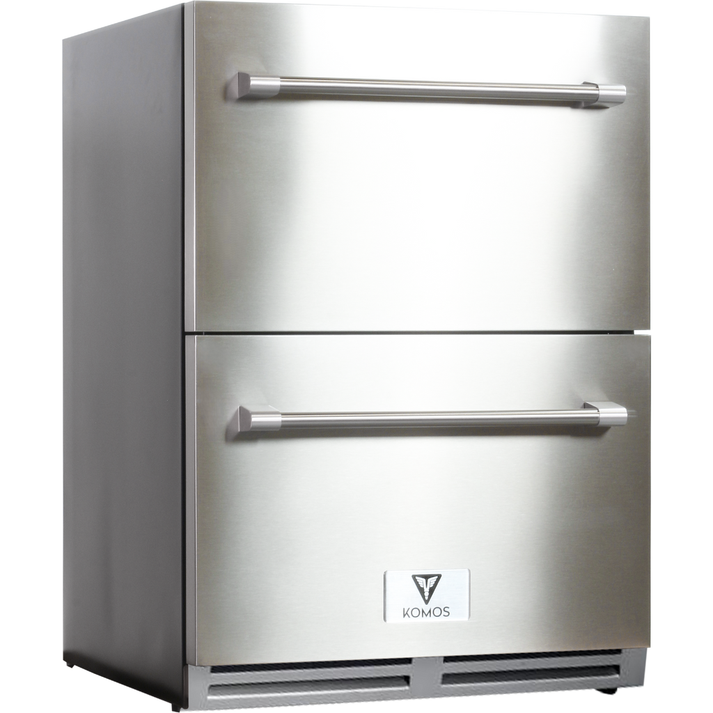 Komos - Drawer Fridge -  24 in. Wide Outdoor Built-In Drawer Fridge