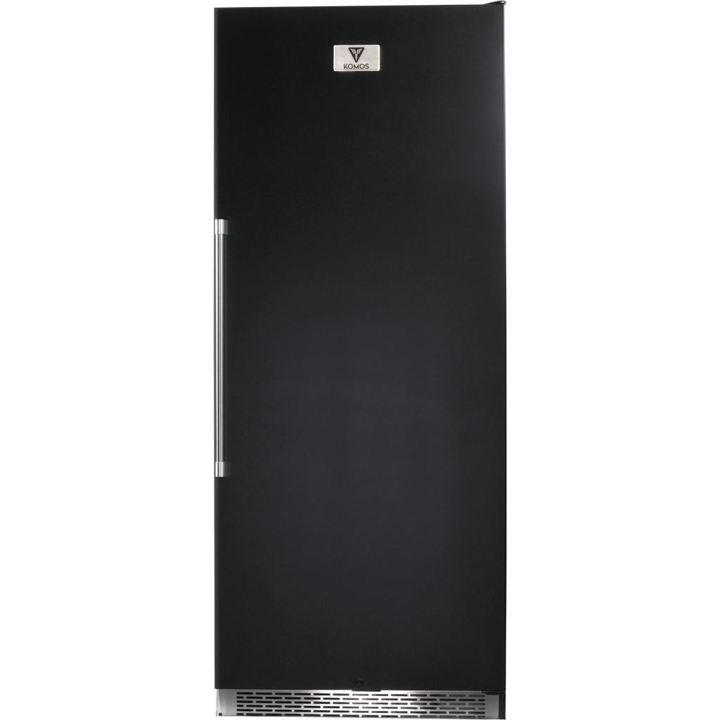 Komos - Wine Cooler - 30 in. Wide 220 Bottle Black Door Wine Cooler