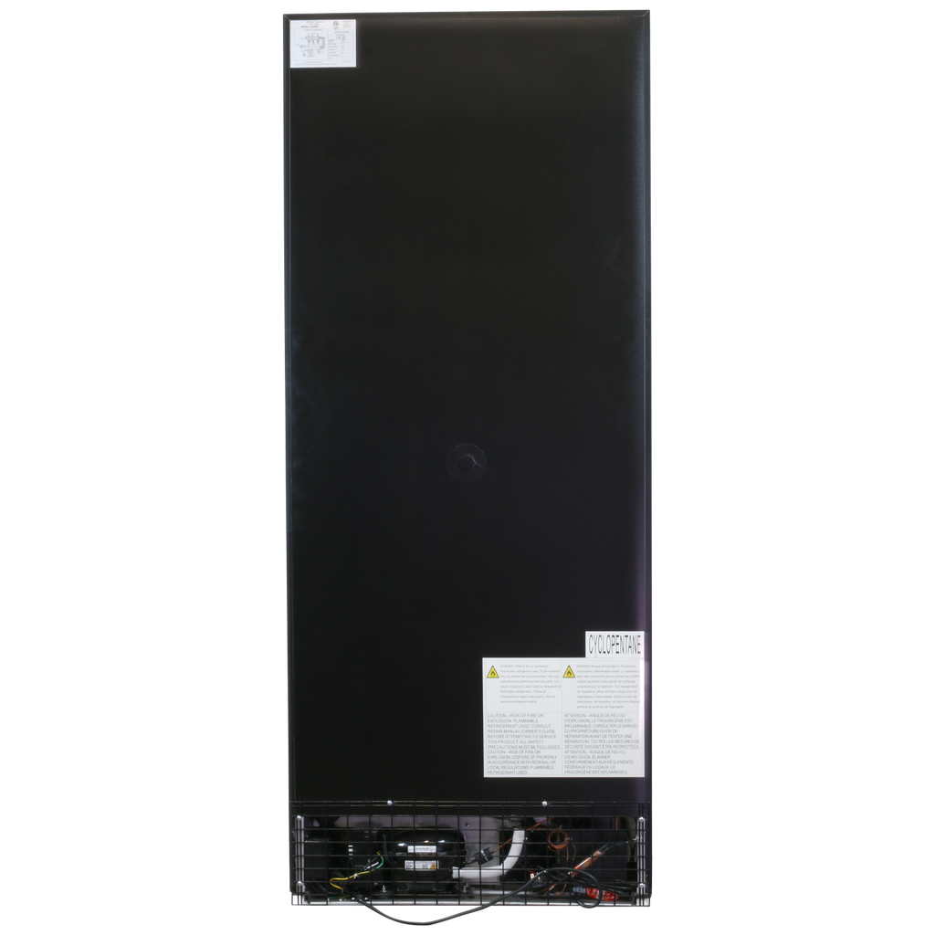 Komos - Wine Cooler - 30 in. Wide 220 Bottle Black Door Wine Cooler