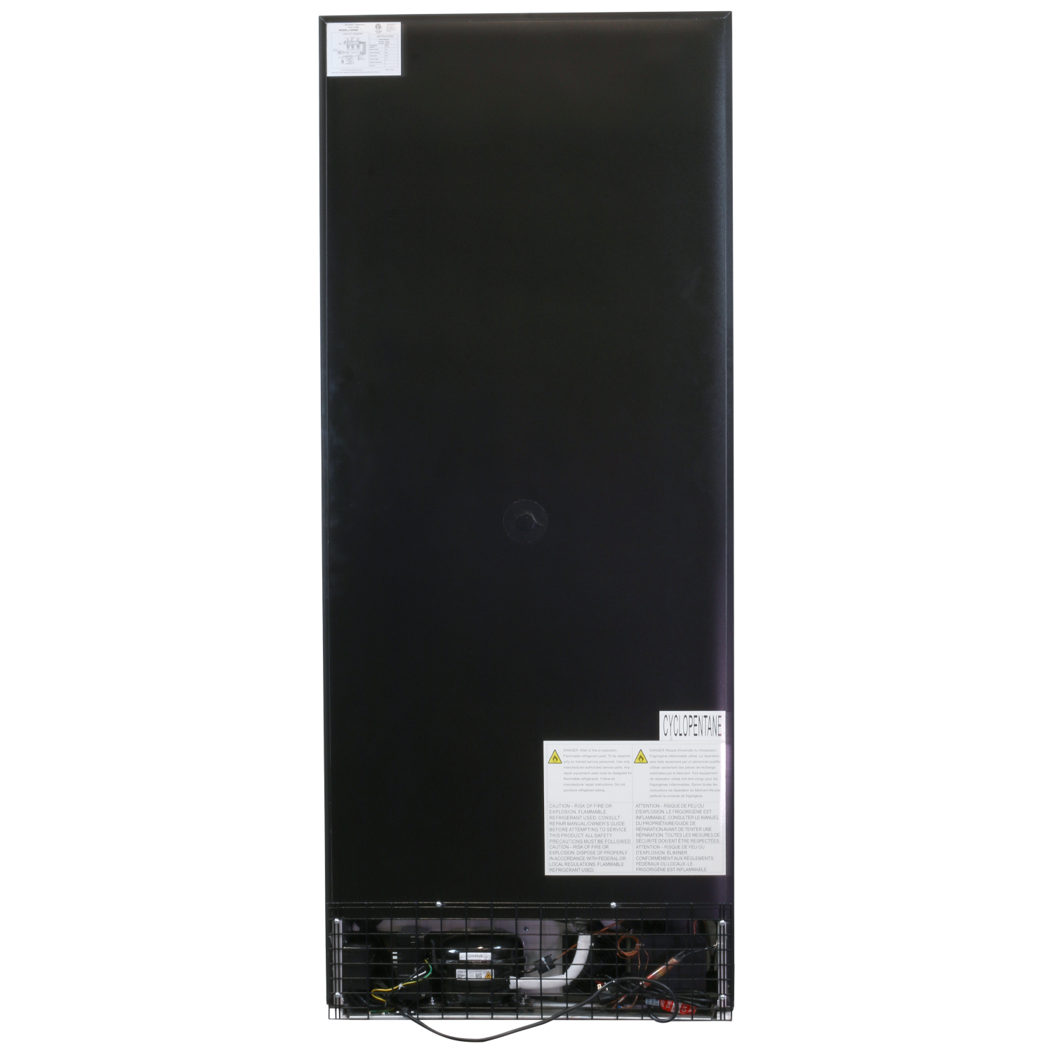 Komos - Wine Cooler - 30 in. Wide 220 Bottle Black Door Wine Cooler