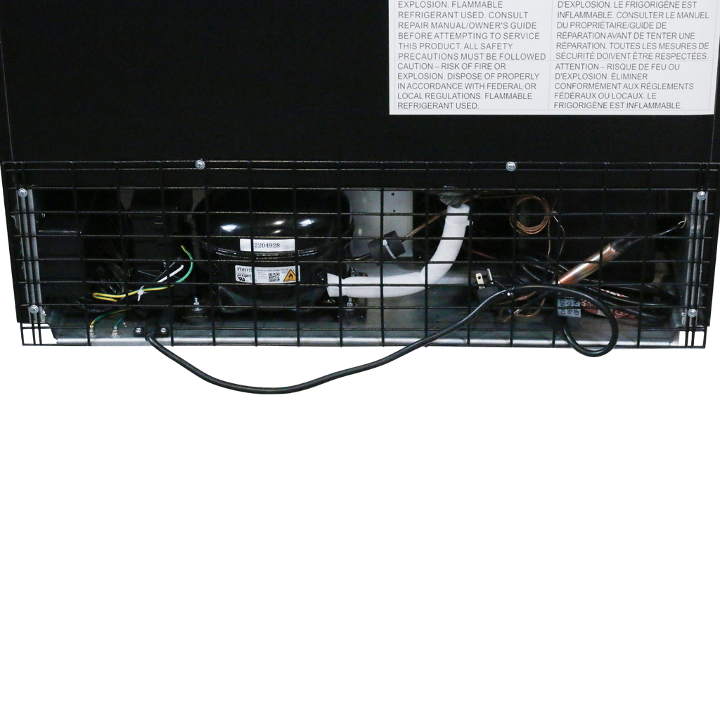 Komos - Wine Cooler - 30 in. Wide 220 Bottle Black Door Wine Cooler