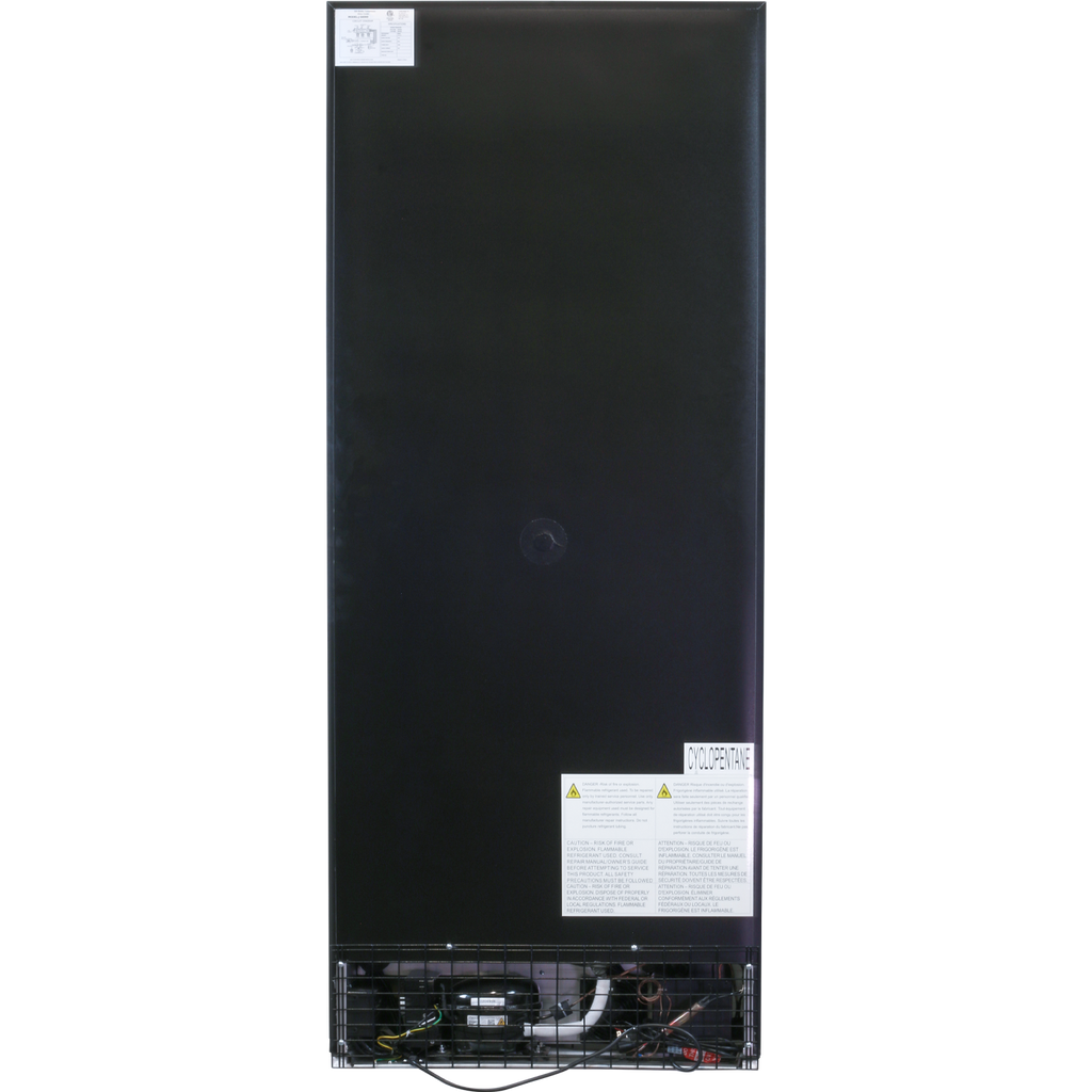 Komos - Wine & Beer Cooler - 30 in. Wide Single Glass Door Cooler - Dual Zone - Wine Bottle + Beer Can