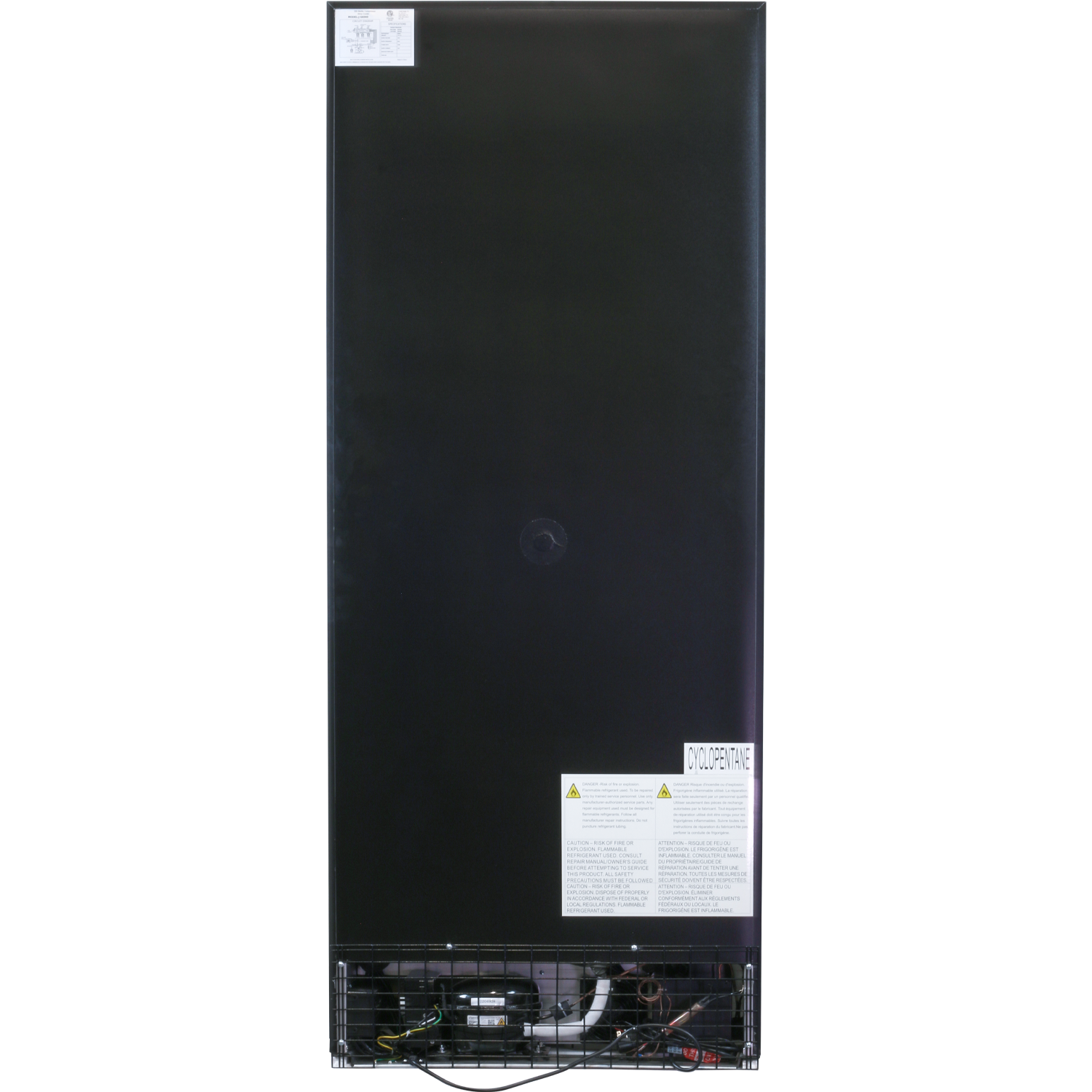 Komos - Wine & Beer Cooler - 30 in. Wide Single Glass Door Cooler - Dual Zone - Wine Bottle + Beer Can